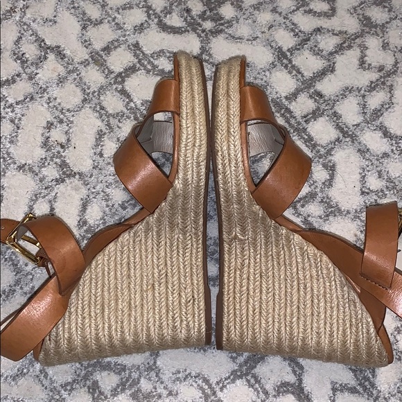 Brown leather wedge - Picture 5 of 8